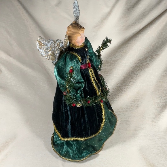 16” Porcelain Angel Tree Topper - Picture 8 of 13